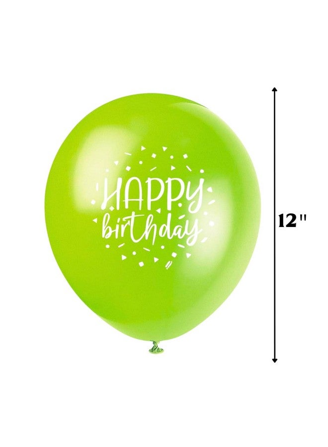 Unique Assorted Colors Balloon Party Birthday Latex Balloons - 12" (Pack of 8) - Perfect for Birthday Celebrations & Parties - Image 2
