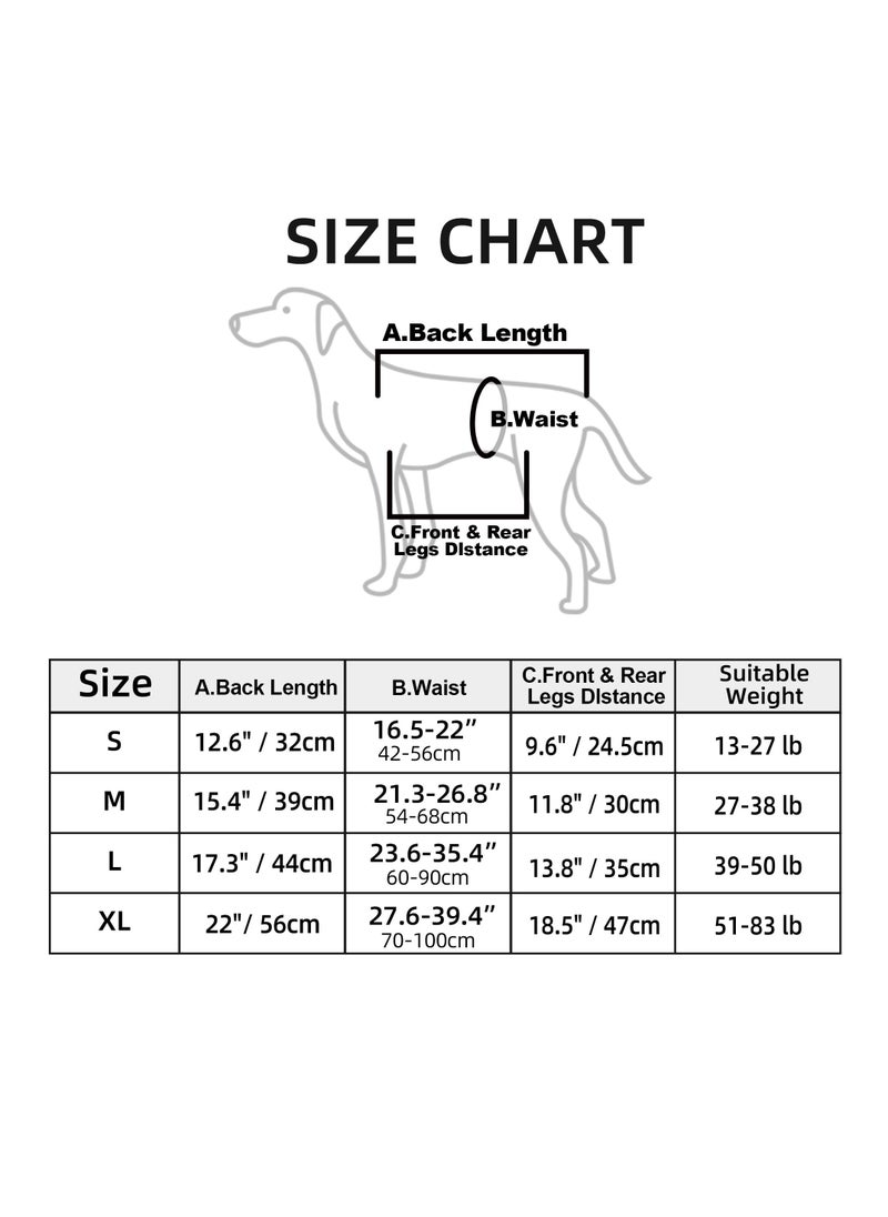 SYOSI - Dog Lift Harness, Emergency Backpack Pet Legs Support & Rehabilitation Dog Sling Carrier, Pet Support & Rehabilitation Sling Lift Adjustable Padded Breathable Straps for Senior Elderly Dogs - Image 1