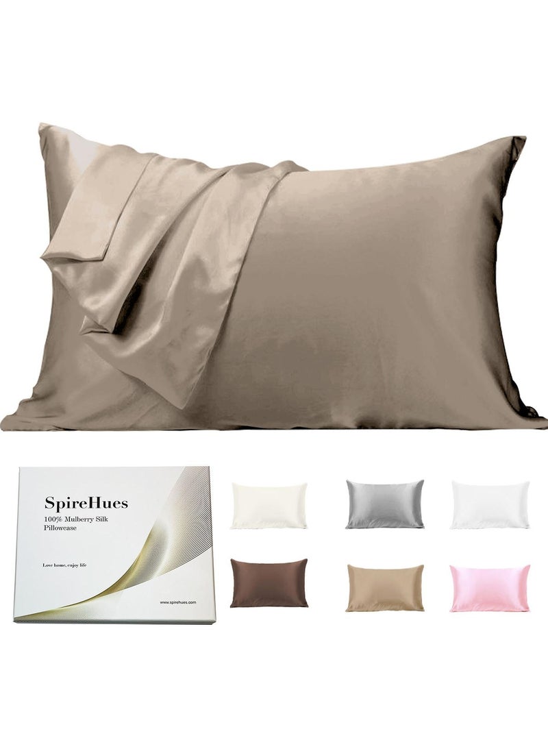 SpireHues Luxurious Mulberry Silk Pillowcase, 19 Momme Queen Size, Hair and Skin Beauty, Hypoallergenic, 600TC, Hidden Zipper - pzsku/Z4C8345156BBCFCB55986Z/45/_/1720794472/c5ea6cdf-cf47-4a6a-9159-bab6cc0abb10