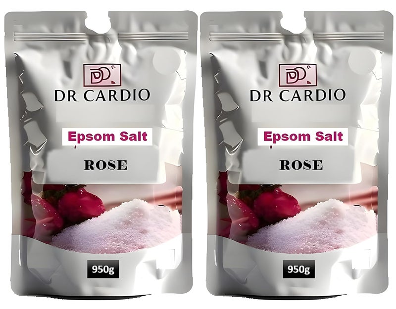 Dr Cardio Epsom Bath Salt for Foot and Body Pain Relief Muscle Pain Stress Relief 19kg Rose - Image 1