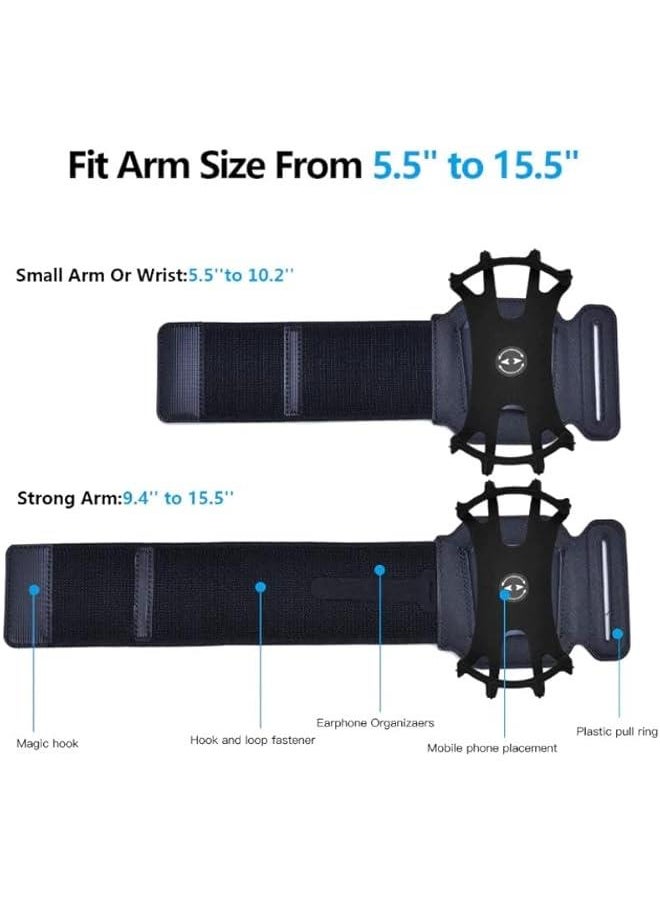 MOXO Magnetic Detachable 360° Rotatable Sports Running Armband Wristband Strap with Silic Ph Holder for iPh  - Image 3