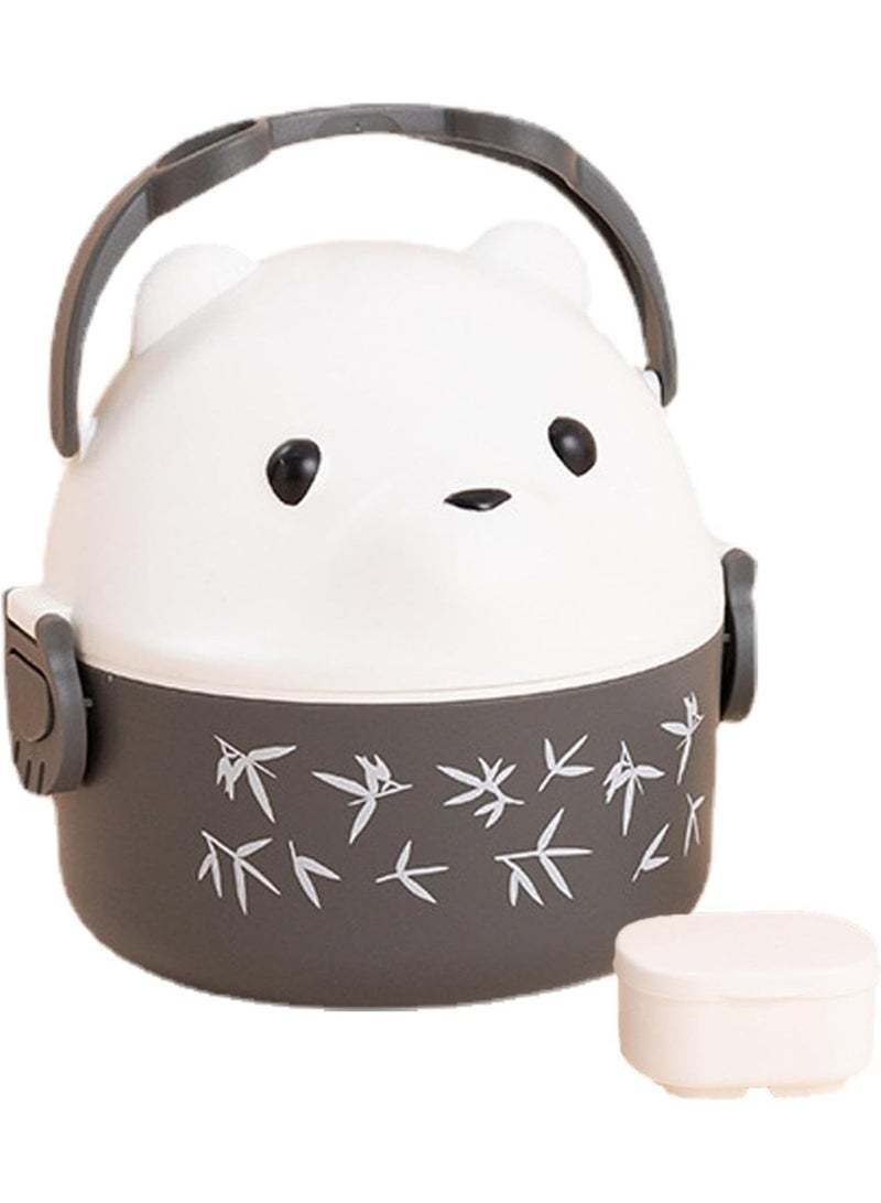 Bear-shaped thermal lunch box - leak-proof and suitable for school, work and trips - Image 1