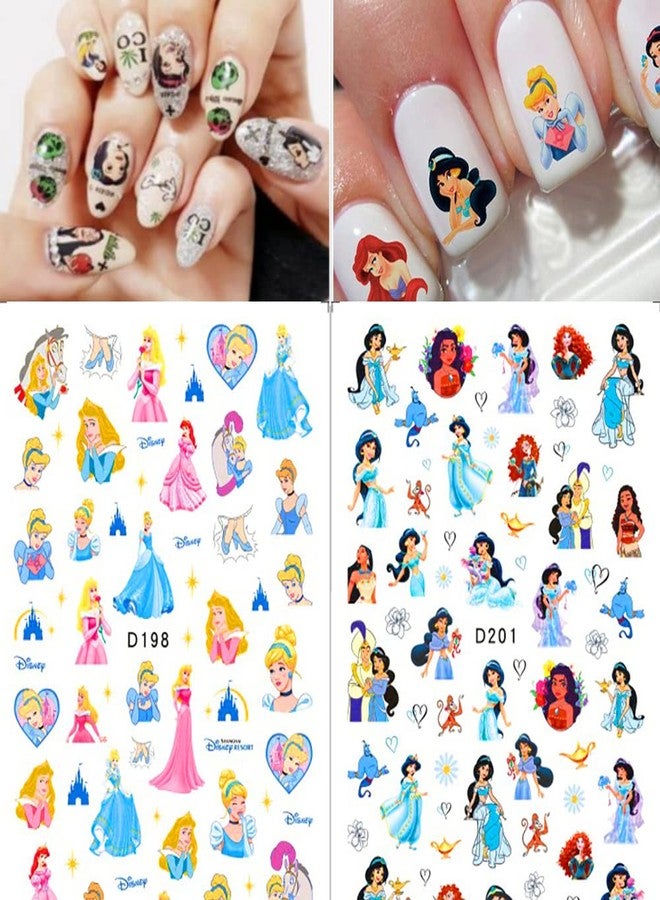 YKLWNN Cute Cartoon Nail Art Stickers Decals Kawaii Design Acrylic Nail Stickers 3D Self Adhesive Designer Nail Art Supplies Cute Nail Decals Decorations for Women Girls DIY Manicure Tips 5Sheets - Image 4