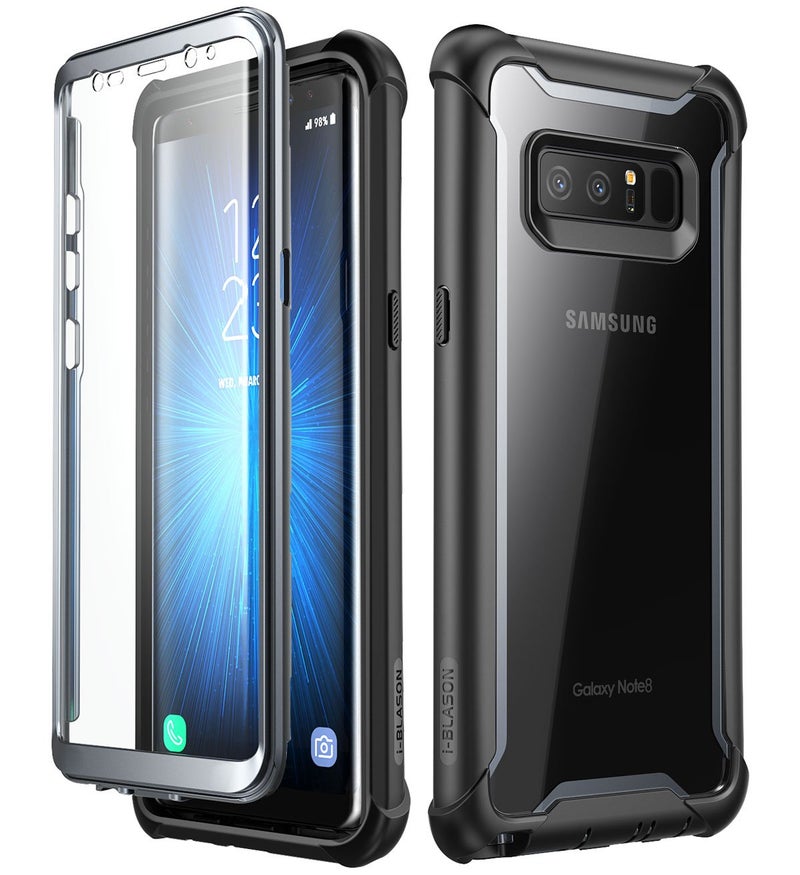 I-blason حافظة i-Blason لجهاز Galaxy Note 8 إصدار 2017، سلسلة Ares حافظة كاملة الجسم مع واقي شاشة مدمج (أسود) - Image 1