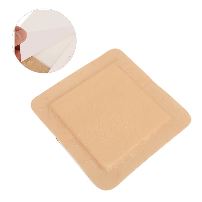 Sacrum Silicone Dressing Sacral Dressing Pad Bordered Adhesive for Bed Sore Emergency Care Fast Healing15 X 15cm/5.9 X 5.9in - Image 1