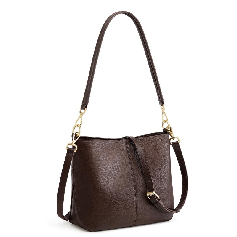 Kattee Leather Crossbody Bags for Women, Crossbody Purses for Women, Women's Handbags Hobo Bag with Adjustable Strapï¼ŒCoffee - Image 1