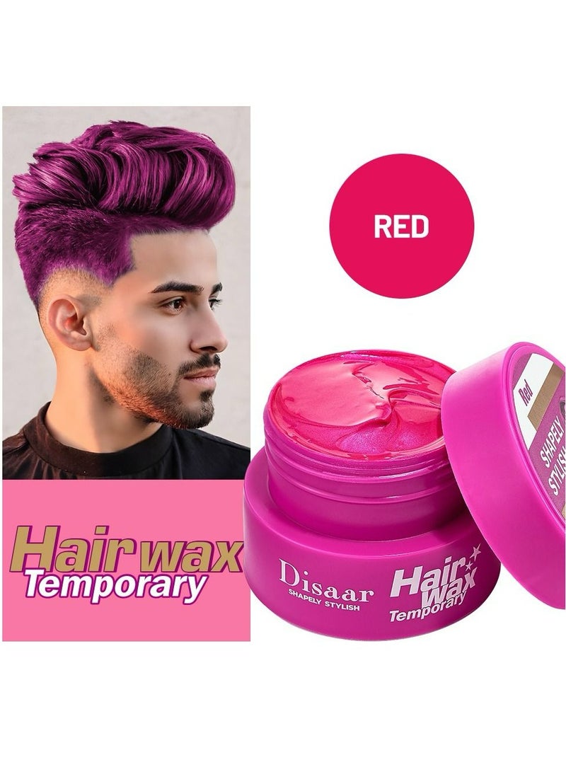 ديسار شمع للشعر، لون فوري مؤقت (أحمر) 80 جم - Image 1