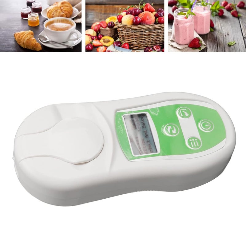 0 32% Meter Refractometer, Handheld Sugar Refractometer with ATC, Accuracy Content Tester for Fruit Beverage, Portable Reader with HD Lens and Display, - Image 5