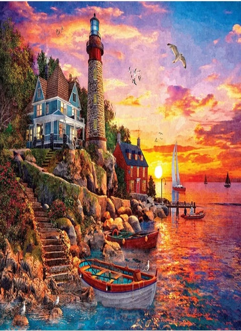 The Gorgeous Sunset 500 Piece Jigsaw Puzzle
