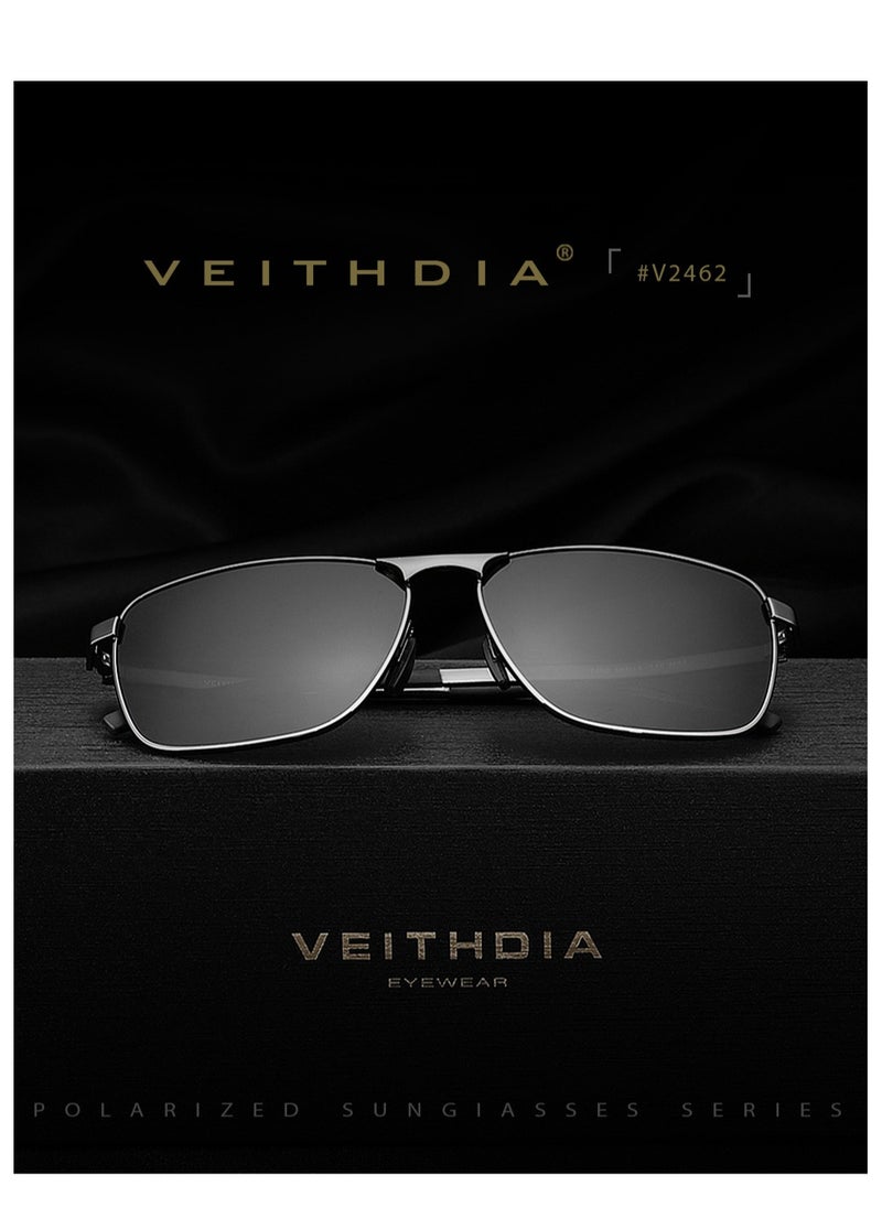 Men's Polarized UV Protection Square Full Frame Sunglasses