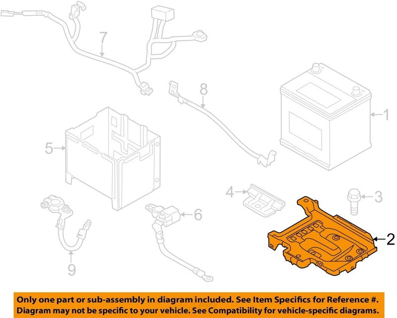 BIG TIGER PARTS Genuine OEM 37150-3X000 Tray - Battery / 371503X000 for Hyundai Elantra 11-16 - Image 4
