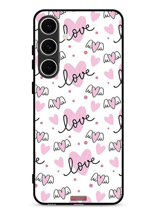 Tolwak Samsung Galaxy S24 FE 5G Protective Case Cover Love And Heart Art Pattern - Image 1