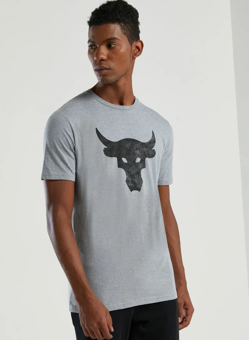UNDER ARMOUR Project Rock Brahma Bull Logo T-Shirt