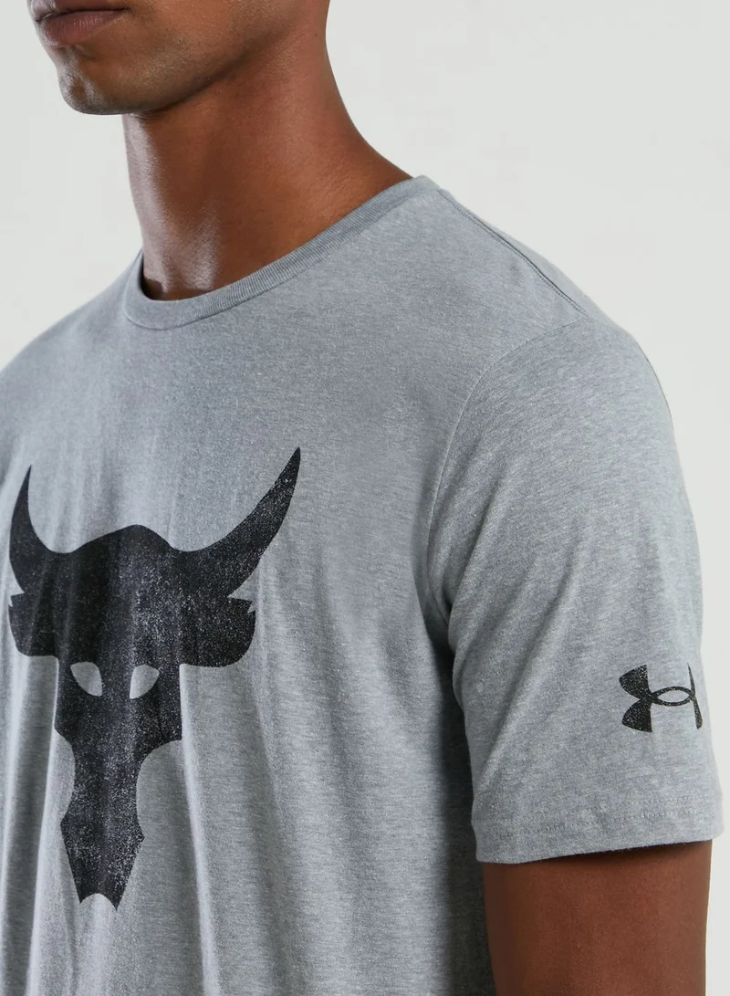 UNDER ARMOUR Project Rock Brahma Bull Logo T-Shirt
