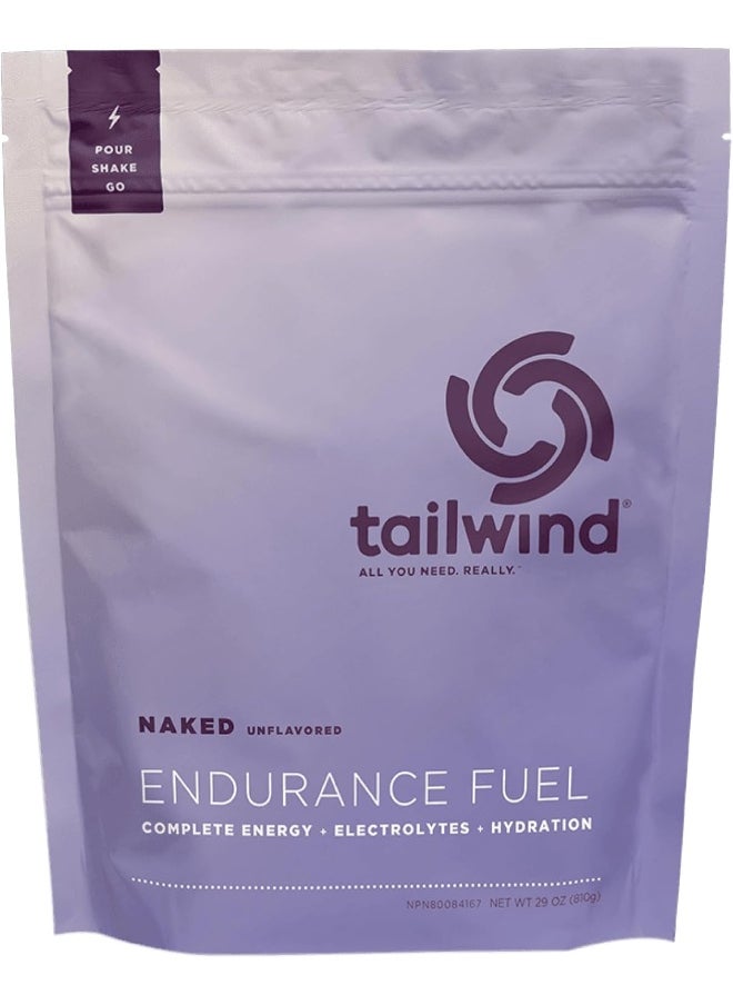 Tailwind Nutrition Endurance Fuel, Sports Drink Powder Mix With Electrolytes, Non-Gmo, Free Of Soy, Dairy, And Gluten, Vegan, Naked Unflavored, 30 Servings  - Image 1