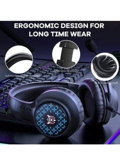 onikuma Onikuma X7 PRO Gaming Headset Wired Black  - Image 3