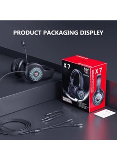 onikuma Onikuma X7 PRO Gaming Headset Wired Black  - Image 4