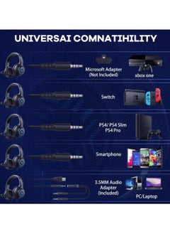 onikuma Onikuma X7 PRO Gaming Headset Wired Black  - Image 5