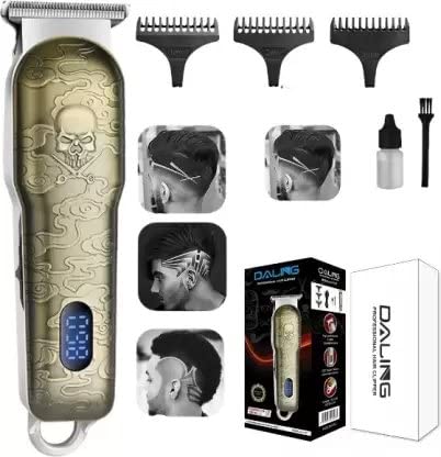 DALING Men Dl-1327 Digital Display Professional Cordless Hair Clippers Electric Hair Trimmer 90 Min Runtime 4 Length Settings - Image 1