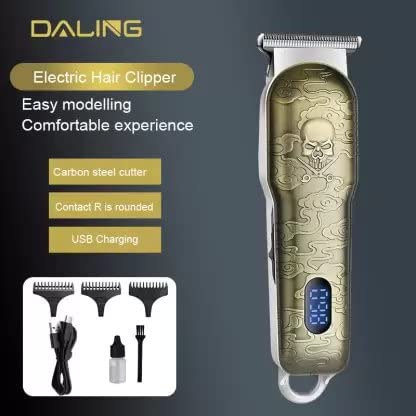 DALING Men Dl-1327 Digital Display Professional Cordless Hair Clippers Electric Hair Trimmer 90 Min Runtime 4 Length Settings - Image 4