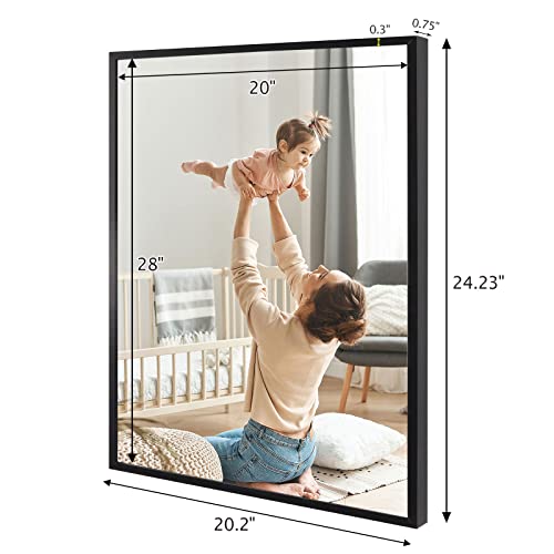 Podronale 20x28 Inch Poster Frame, Plexiglass, Set of 2, Black Snap Frames, Front-loading Frame, Coating Aluminum Profile, Display Horizontally & Vertically - Image 5