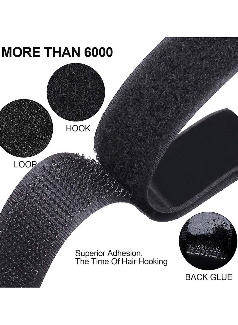 Hook and Loop Tape, Self Adhesive Sticky Heavy Duty Tape Reusable Double Sided Roll Strength Velcro Heavy-Duty Stick On Tape-Black(8M) - Image 5