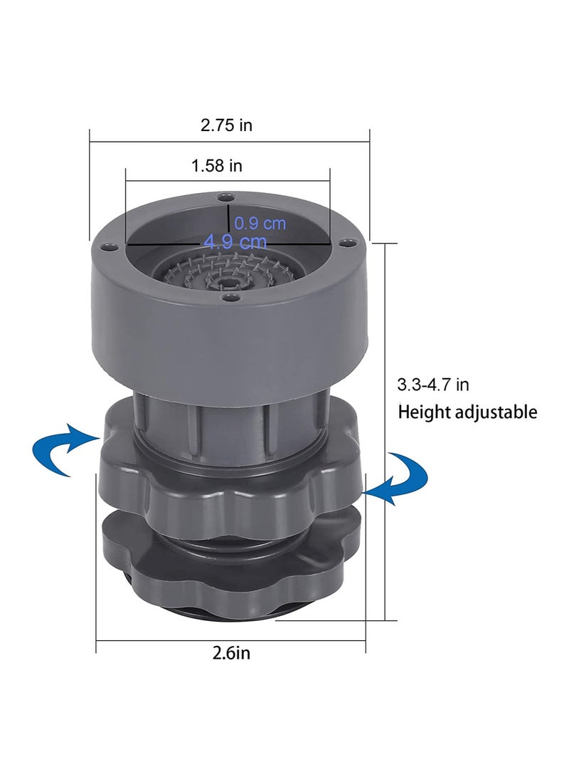 Adjustable Anti Vibration Pads for Washing Machines and Refrigerators High Load Capacity Noise Reduction 4 Pack - Image 2