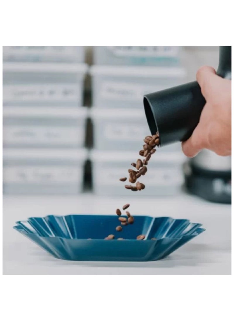 Rhino Coffee Gear Coffee Bean Scoop with Funnel, for Weighing & Pouring Beans, Plastic Material with 1kg Capacity - Black  - Image 3
