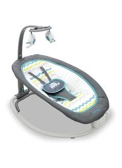 asalvo Baby Bouncer Fold - Birds Aqua  - Image 1
