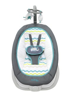 asalvo Baby Bouncer Fold - Birds Aqua  - Image 2