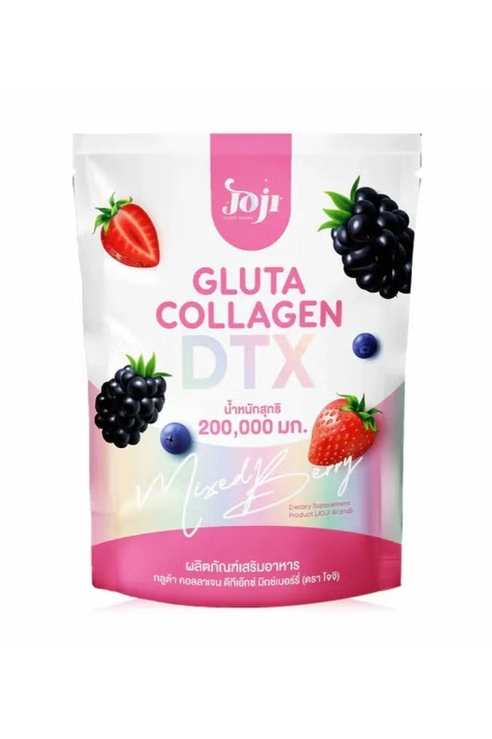 Joji Gluta Collagen DTX 200000mg Mixed Berry | Detox & Skin Support Drink with Glutathione, Collagen & 8 Superfruit Extracts - Image 1