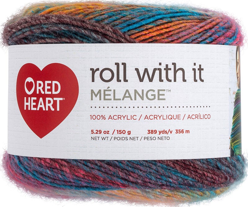 Red Heart Roll with it Melange Show Time - Image 1