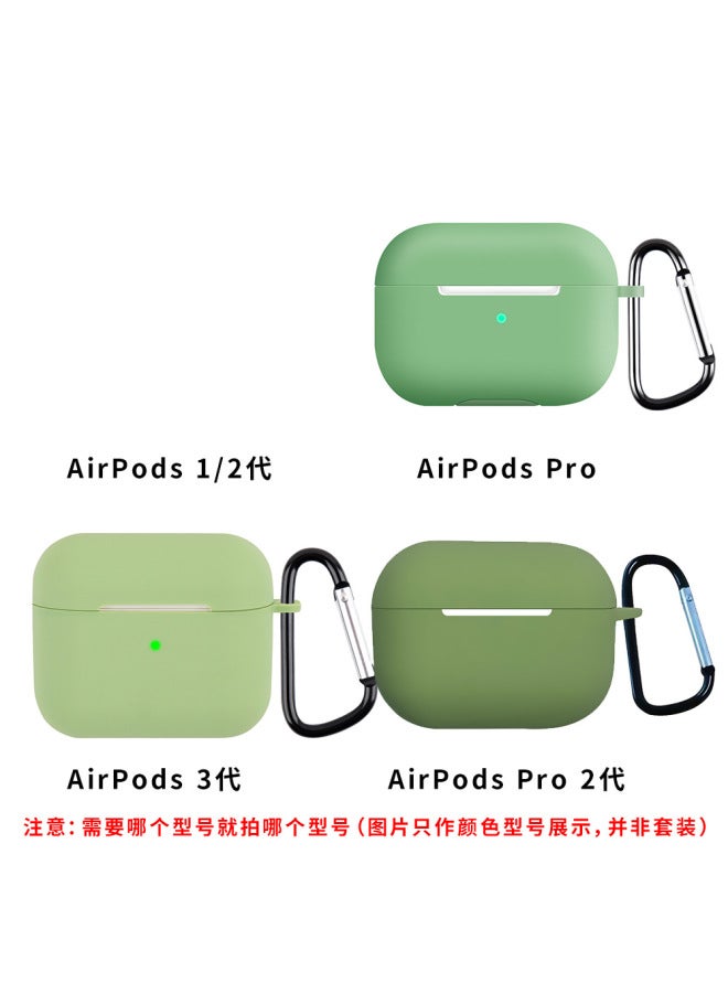 Spot For Airpods3 New Silicone Protective Case With Buckle Anti-fall Apple 3 Generation Bluetooth Headphone Case - Image 1