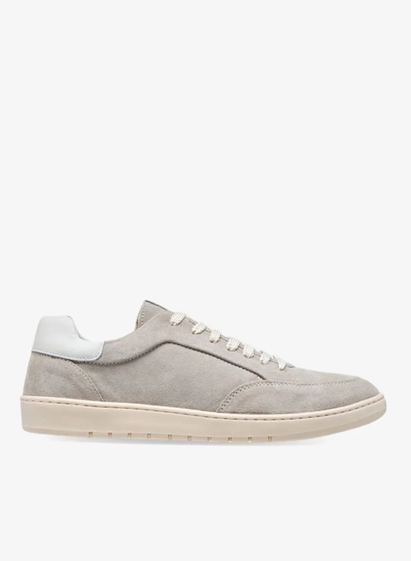 Women's Panelled Sneakers with Lace-Up Closure