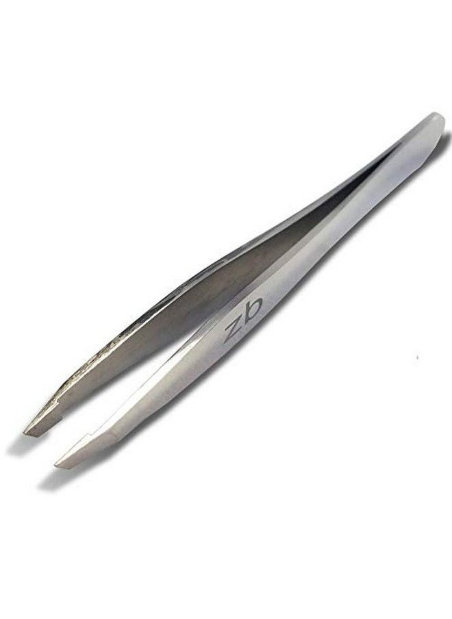 Zizzili Basics - Elite Series Slant Tweezers Surgical Grade Stainless Steel For Professionals (Mirror Polish) - Image 1