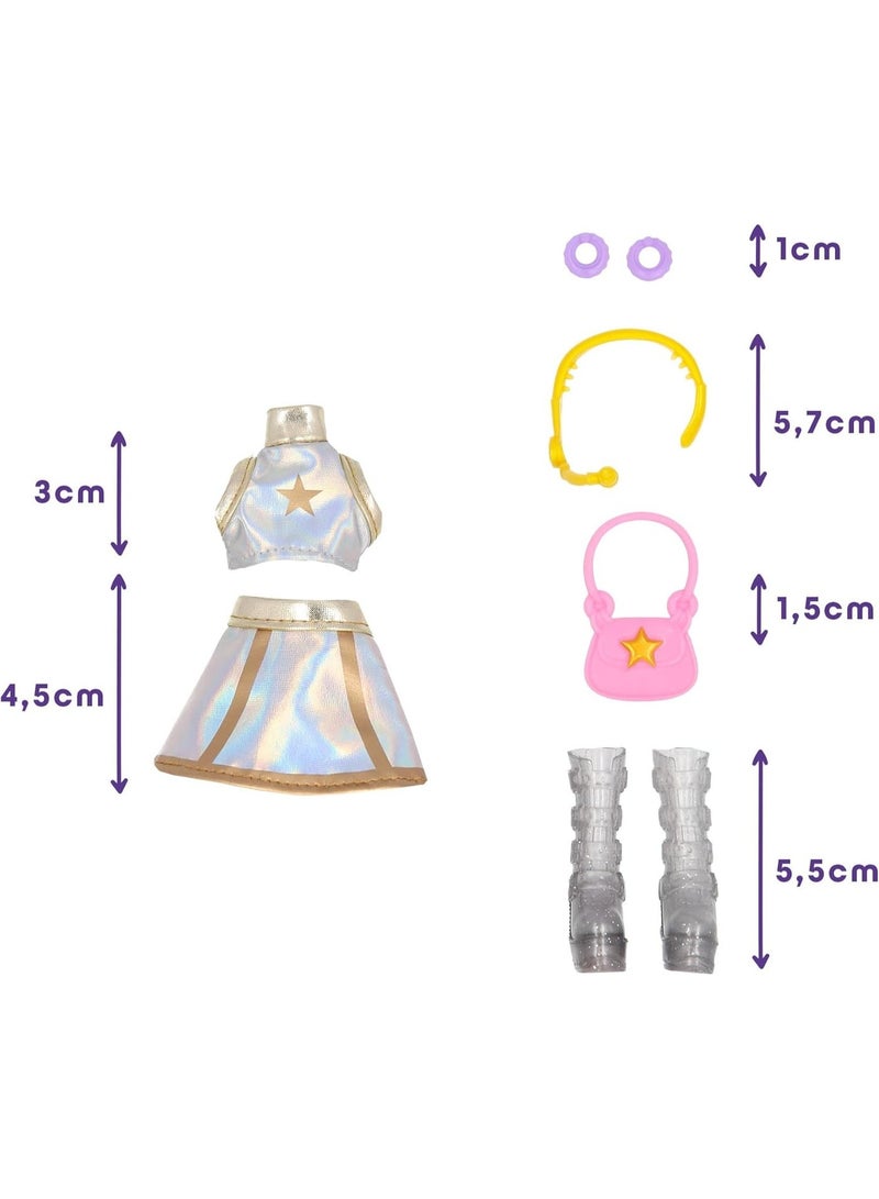 KPop Idol Fashion Doll Yuni, Lead Vocalist And Visual, Soft Pink Braided Hair And Luminous Moonlight Look, Includes 3 Themed Accessories That Complete Her Appearance, 3 Years+ - Image 3