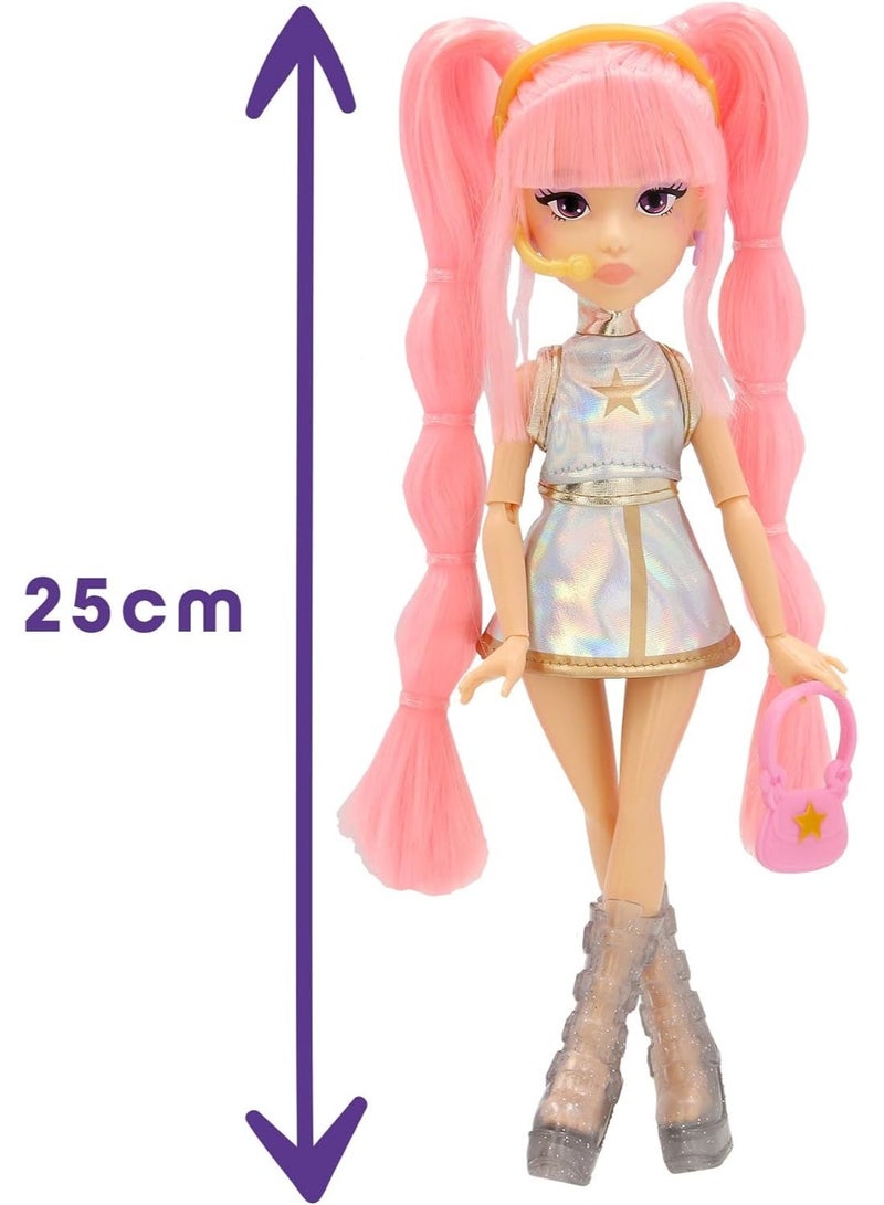 KPop Idol Fashion Doll Yuni, Lead Vocalist And Visual, Soft Pink Braided Hair And Luminous Moonlight Look, Includes 3 Themed Accessories That Complete Her Appearance, 3 Years+ - Image 5