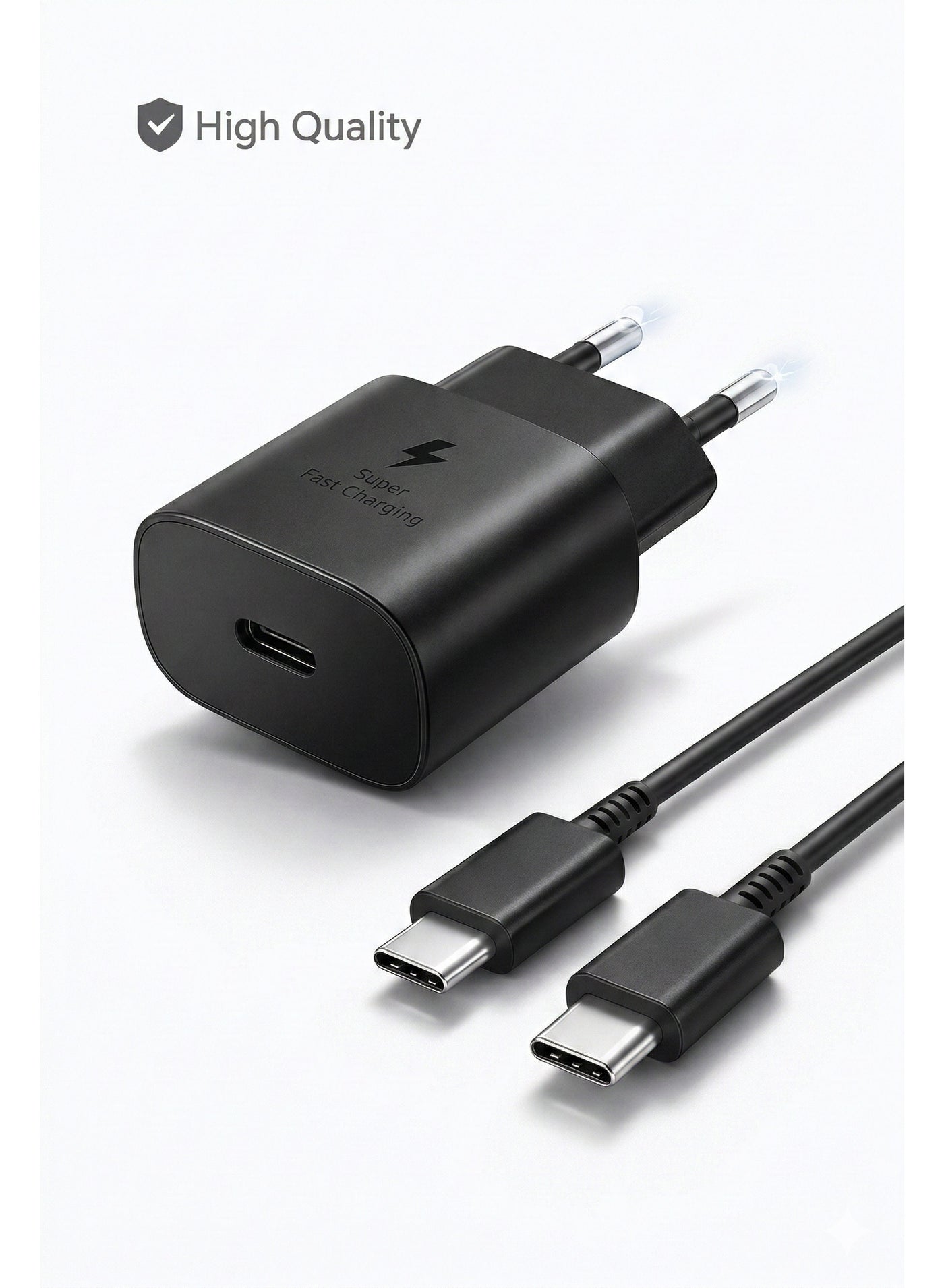 جينيريك Generic usb-c Fast Wall Charger With type-c Cable usbc 25W