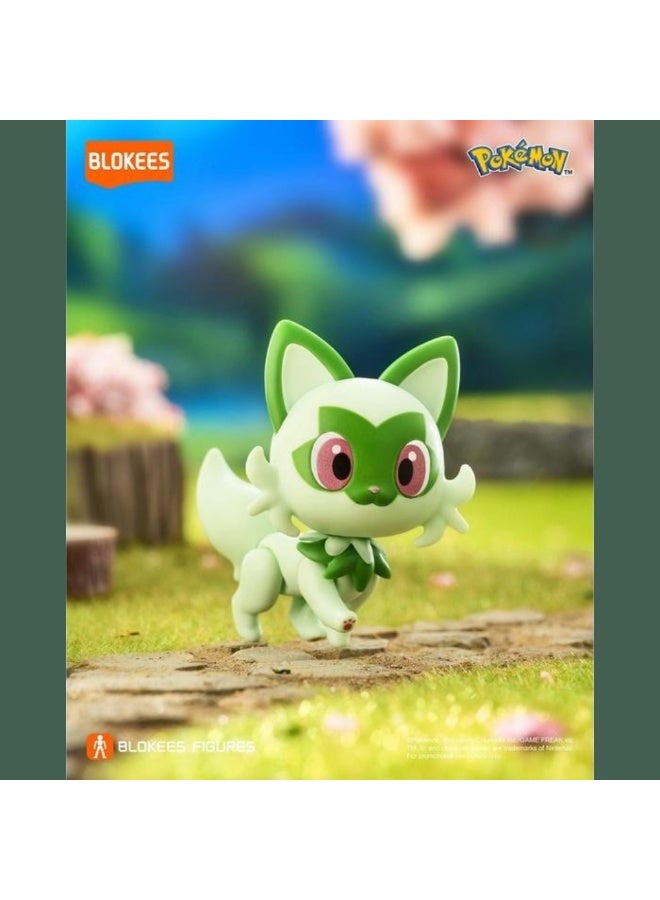 Blokees Pokémon Sprigatito Figure Model Kit | Prologue of Adventure Series Classic Edition CV-S | 3D Buildable Action Figure with Diorama Display Stand | Official Pokémon Merchandise Gift for Kids & Collectors - Image 4