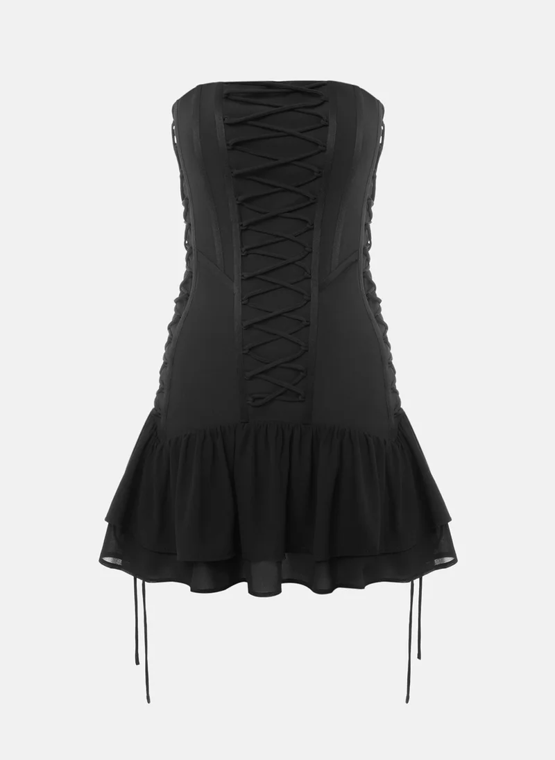 Lichi Mini corset dress with lace-up sides