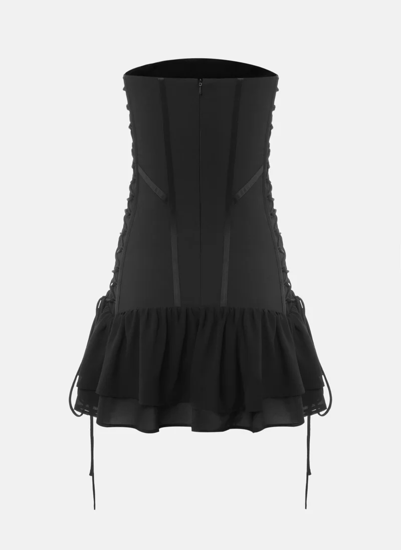 Lichi Mini corset dress with lace-up sides
