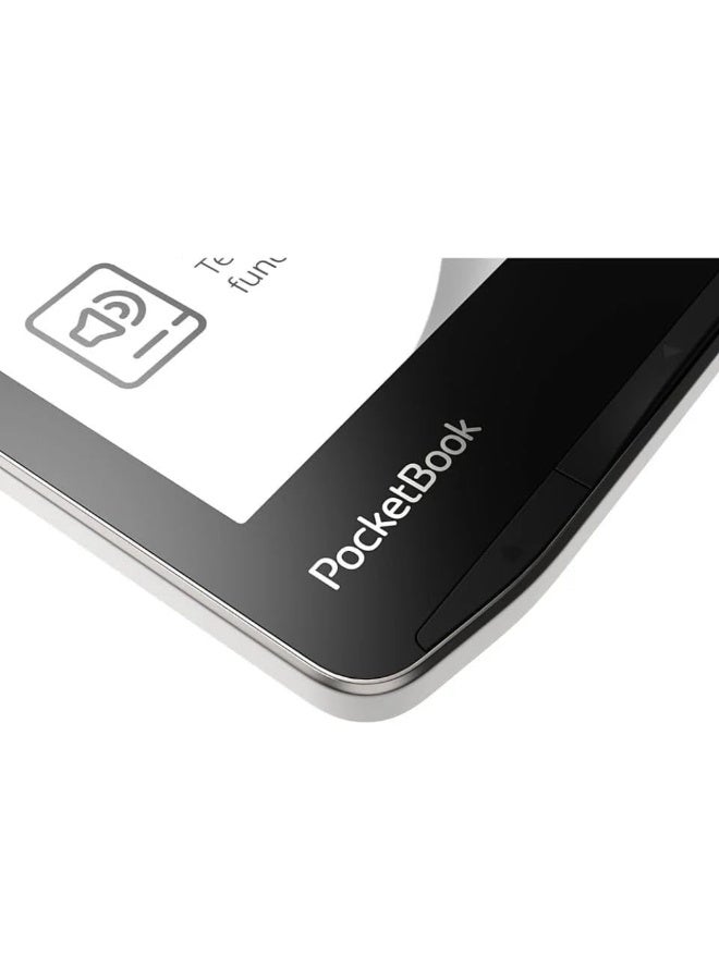 PocketBook InkPad 4 | Eye-Friendly Audio & E-Book Reader Large 7.8ʺ E-Ink Display Anti-Scratch Protection Text-to-Speech Function Bluetooth Built-in Speaker SMARTlight IPX8 Waterproof - Stardust Silver - Image 4