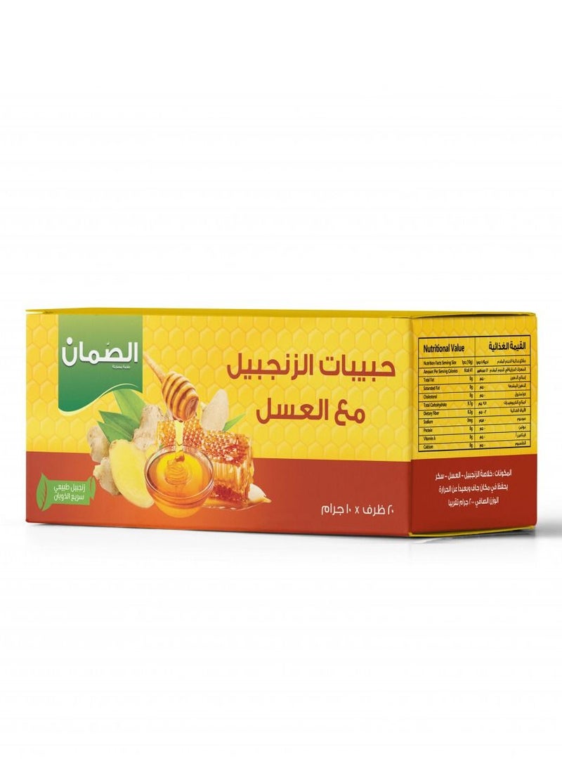 AL SUMAN Tea Ginger granules with honey 20 sachets x 10 grams