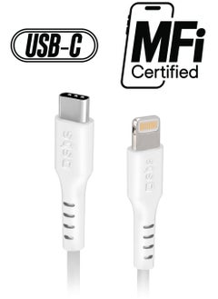 SBS Cable for charging and data transfer with USB-C - Lightning connectors, 1 M long suitable for iPhone, iPad, iPod  - Image 1