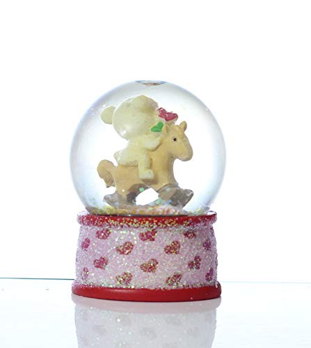 Lilone Lilone Valentine Special Teddy On Horse Glass Little Dome Gift for Anniversary Girlfriend Boyfriend Husband and Wife Size 3 Inch - Image 2