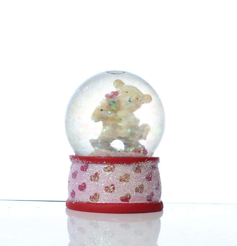 Lilone Lilone Valentine Special Teddy On Horse Glass Little Dome Gift for Anniversary Girlfriend Boyfriend Husband and Wife Size 3 Inch - Image 3