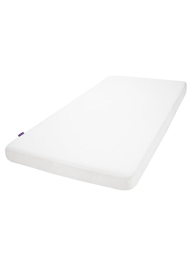 Clevamama Brushed Cotton Waterproof Mattress Protector Bedside Crib 46x83x10 Cm  - Image 1