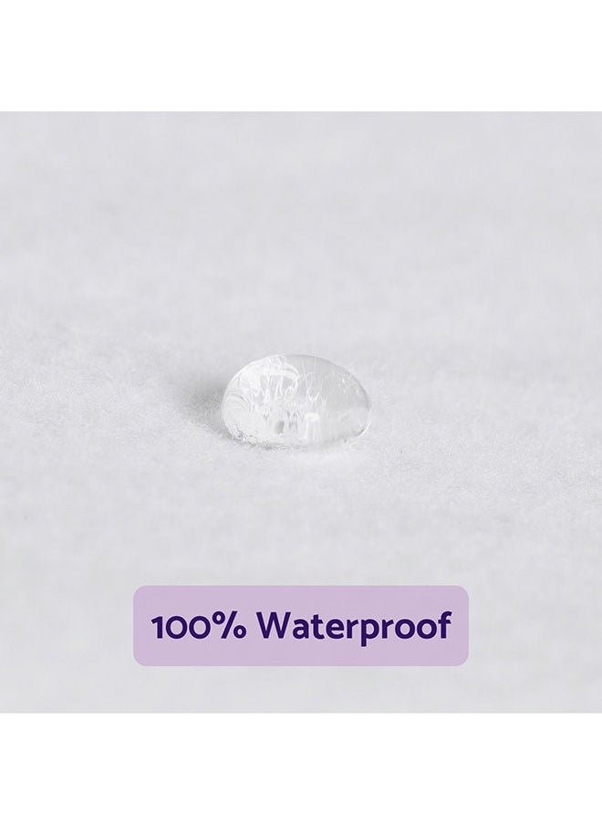 Clevamama Brushed Cotton Waterproof Mattress Protector Bedside Crib 46x83x10 Cm  - Image 2