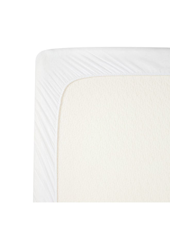 Clevamama Brushed Cotton Waterproof Mattress Protector Bedside Crib 46x83x10 Cm  - Image 4