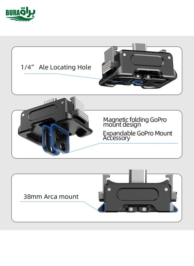 For DJI OSMO Pocket 3 Camera Charging Base Quick Release Mount Adapter With 1/4 Inch Hole, Spec: Only Base